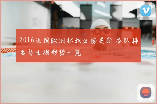 2016法国欧洲杯积分榜更新 各队排名与出线形势一览